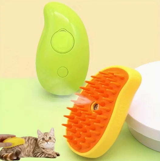 Cepillo Vaporizador 3 en 1 Para Mascotas
