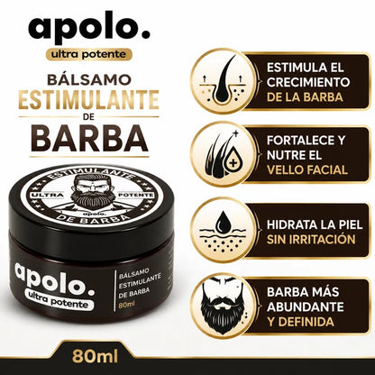 APOLO BALSAMO ESTIMULANTE DE BARBA + MASCARILLA FACIAL GRATIS  APROVECHA LAS OFERTAS