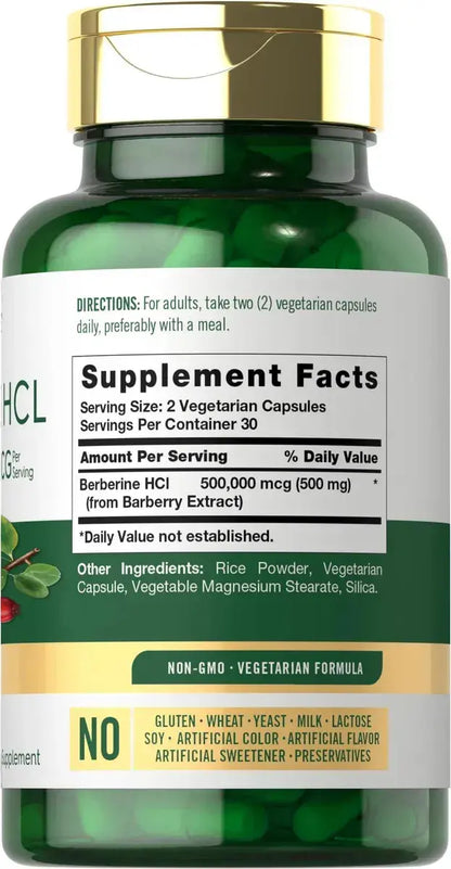 SUPLEMENTO BERBERINE HCL 500,000 MCG UN PRODUCTO ESPECIAL PARA TODAS LAS PERSONAS QUE  SUFREN CON  PREDIABETES.    APROVECHA LAS OFERTAS