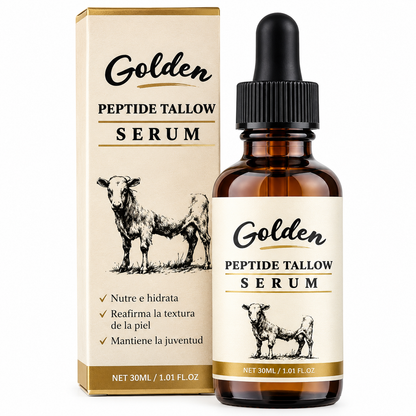 Golden Micro-Peptide Tallow Serum - Suave esencia facial de retinol y niacinamida para una piel más suaveda y revitalizada - Suero nutritivo a base de lípidos -