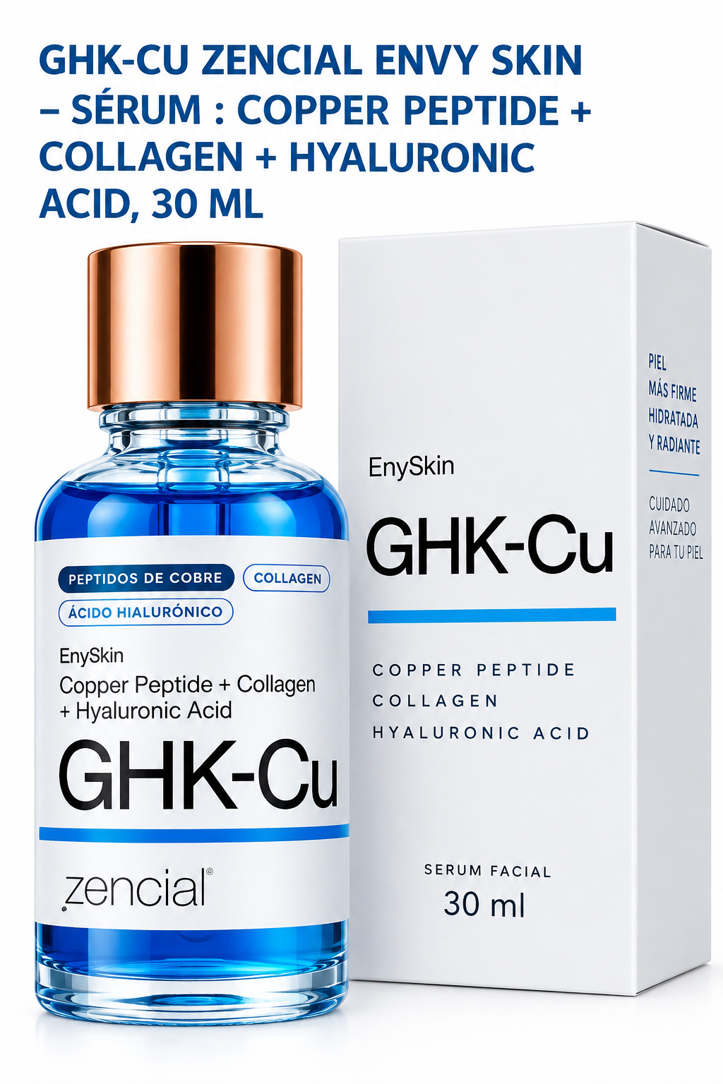 SERUM COPPER PEPTIDE + COLLAGEN + ACIDO HYALURONIC 30 ML       PARA QUE TENGAS UNA PIEL HIDRATADA      APROVECHA  LAS OFERTAS