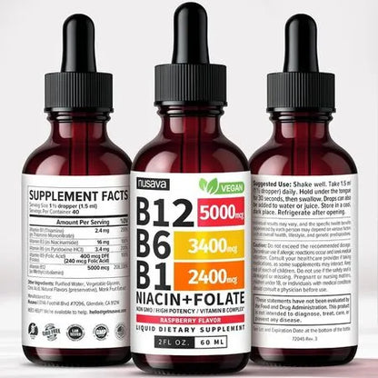COMBO  VITAMINAS B12 NUSAVA CAJA X 2