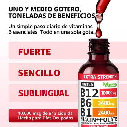 COMBO  VITAMINAS B12 NUSAVA CAJA X 2